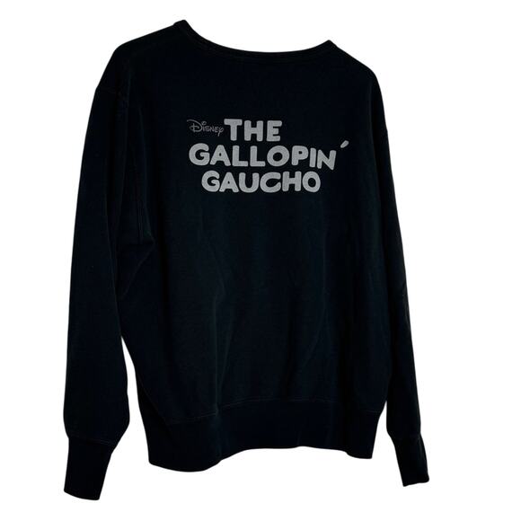 Uniqlo Mickey Mouse Black Gallopin Gaucho Sweatshirt Size XL RARE - Picture 2 of 4